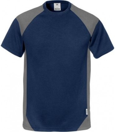 T-SHIRT 7046 THV Bleu Marine-Gris