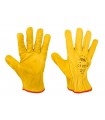 Lederen Handschoen Eco geel