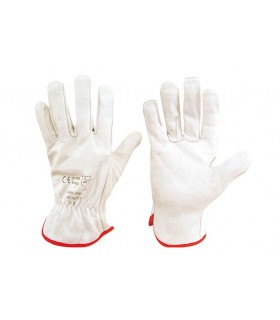 Lederen Handschoen Eco wite