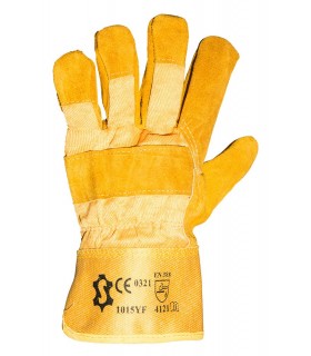 Gant cuir croûte thermique