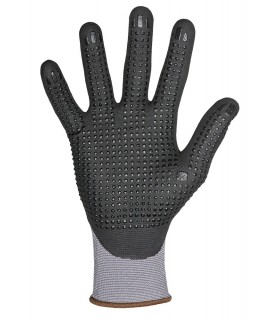 Fijn gebreide handschoen Mousse PU met dots