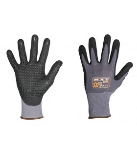 Gant tricot fin mousse PU avec picots