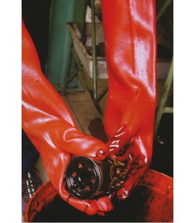 Gant coton PVC - manchettes 27/35/45/60 cm