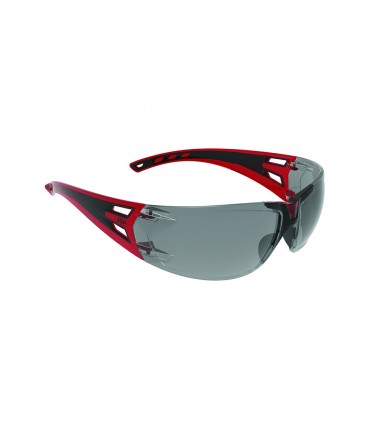 Lunette Force Flex FF3 - rouge/noir - oculaire fumé